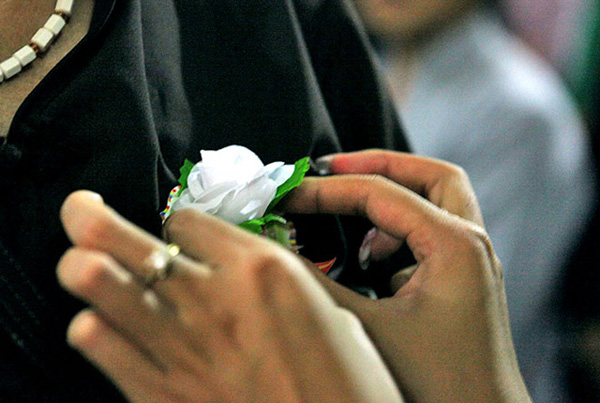 Hoa trắng rơi rụng